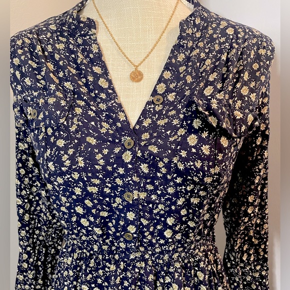 Angie Print Dress W/ Pockets - Picture 2 of 6